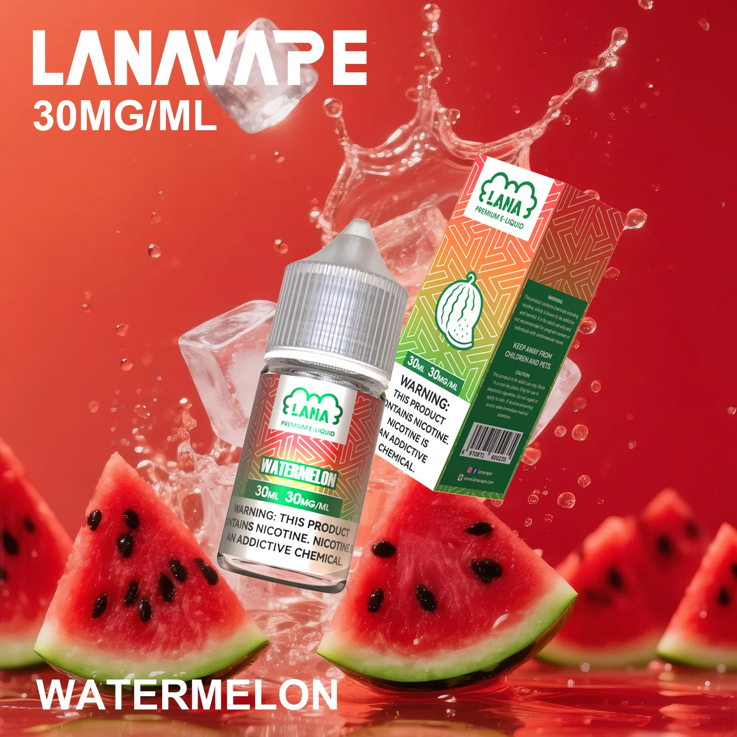 LANA 拉娜 30ml 30MG 煙油推薦｜強冰涼感・滑順不嗆喉