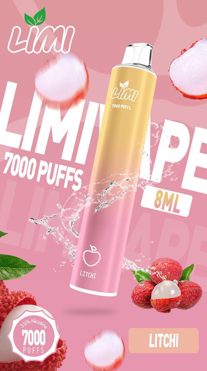 LIMI 7000口拋棄式電子煙｜大容量持久體驗